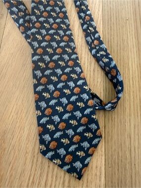 Vintage Stonehenge Print Patterned Silk Tie